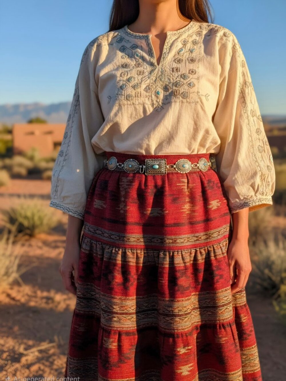 1960's Small Link Concho Belt from The Bell Trading Co.
